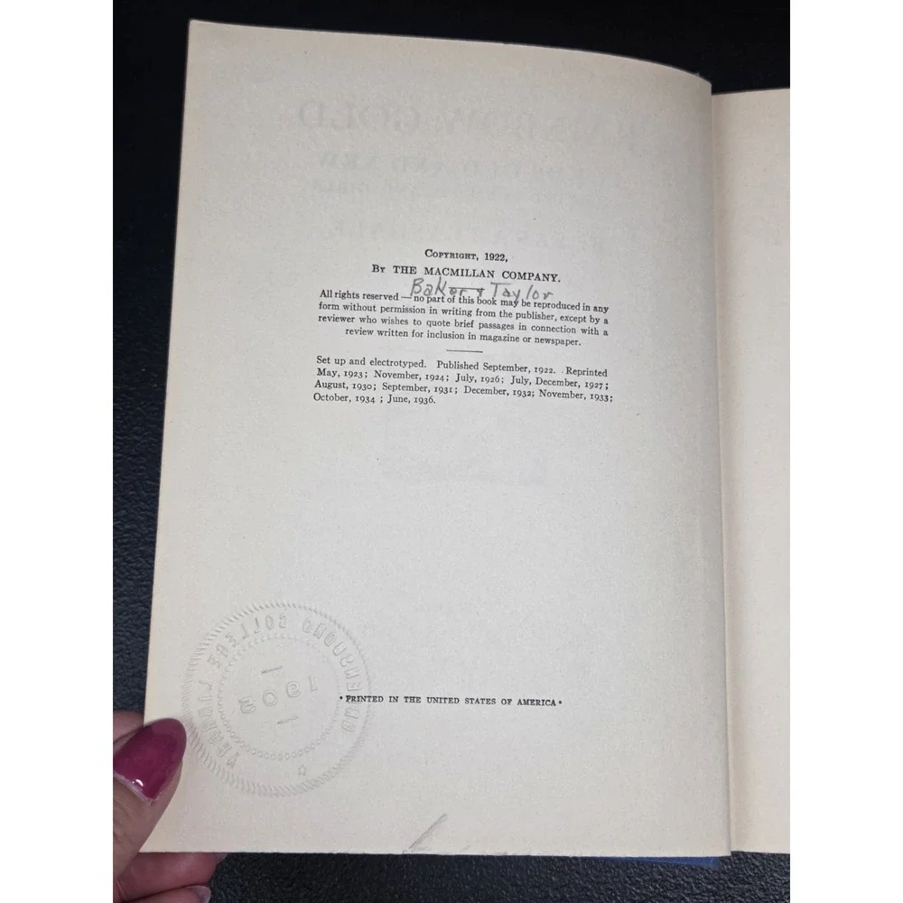 Vintage 1936 Rainbow Gold Poems Old & New for Boys & Girls by Sara Teasdale‎